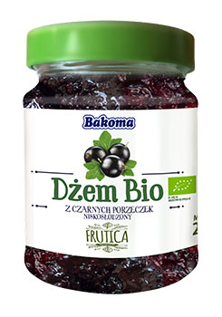 BIO Dżem z czarnych porzeczek niskosłodzony