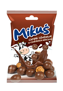Mikuś chrupki zbożowe w czekoladzie