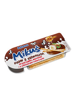 Mikuś Krem z Czekoladą, Orzechami, Miodem i Paluszkami