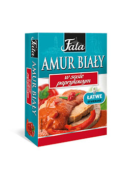 Amur biały w sosie paprykowym